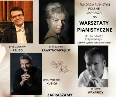 WARSZTATY PIANISTYCZNE zdjęcia prowadzących